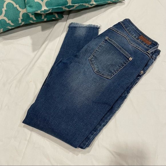 Delina Distressed‎ Embroidered Skinny Jean - Picture 8 of 16